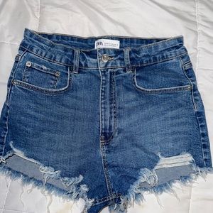 Zara High Rise Cutoff DenimShorts-Size 4 (S)